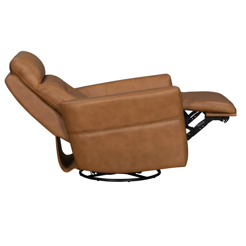 Remmington Vintage Caramel Power Swivel Glider Recliner P2 Two Pack