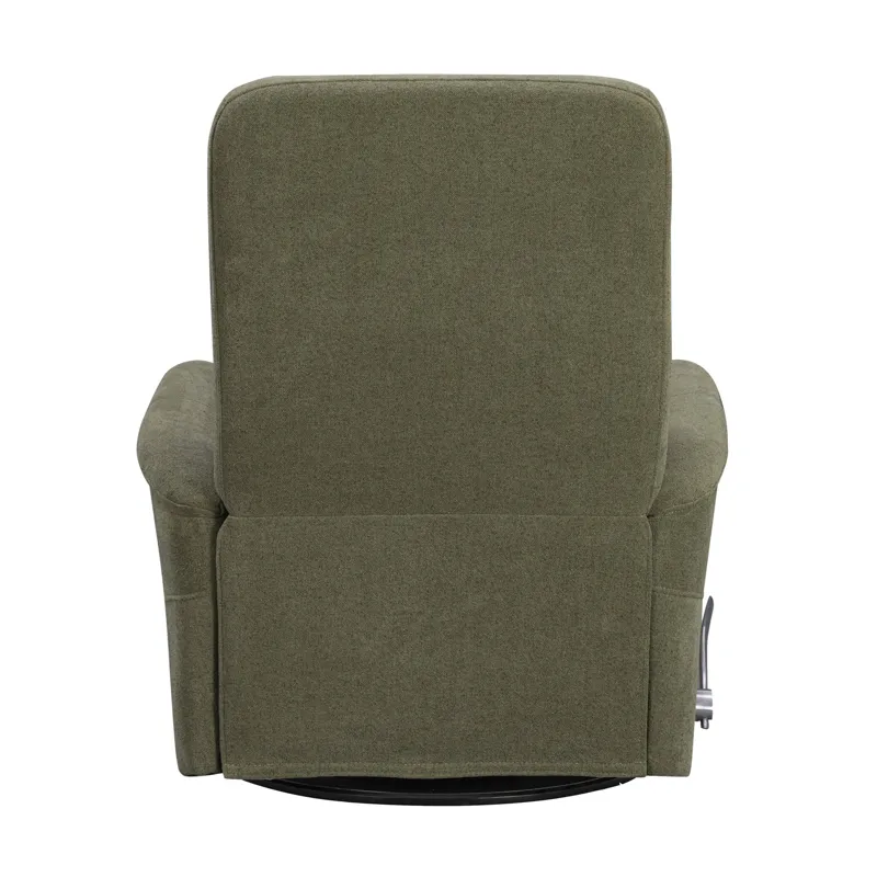 Gemini Snazzy Olive Manual Swivel Glider Recliner