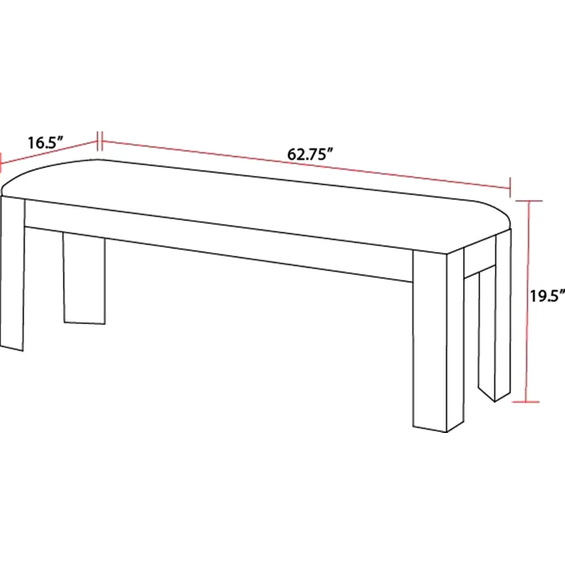 Cedar Fork Dining Bench