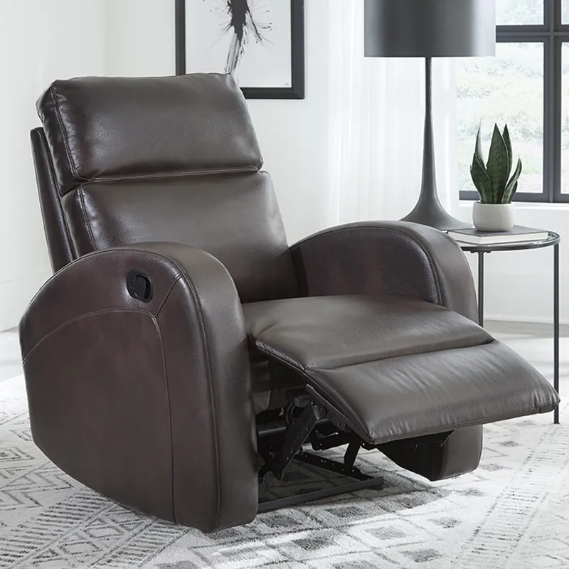 Devin Pebble Brown Manual Recliner Two Pack