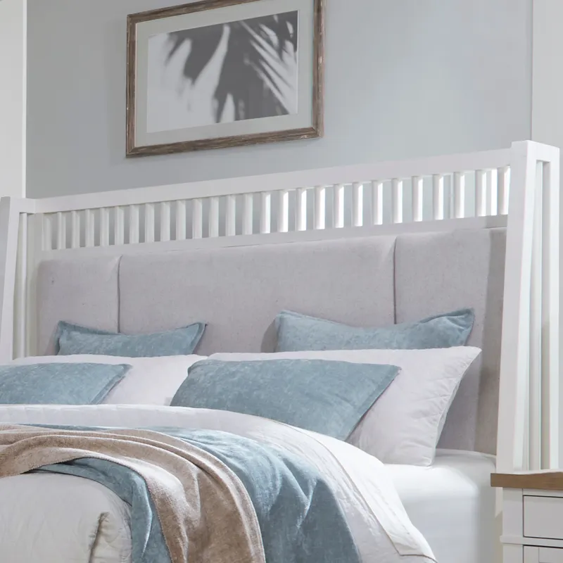 Americana Modern Bedroom Queen Shelter Headboard