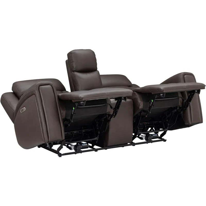 Maveric Bette Coffee Power Zero Gravity Console Loveseat P3