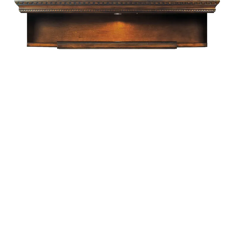 Huntington Expandable Bridge with Shelf and Back Panel
