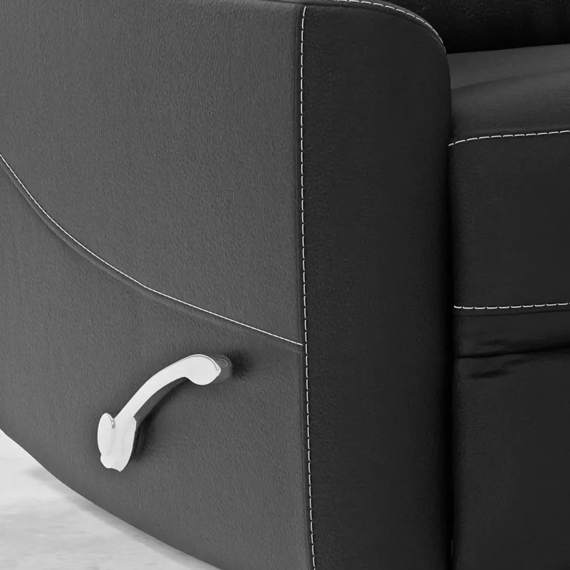 Hercules Black Swivel Glider Recliner Two Pack