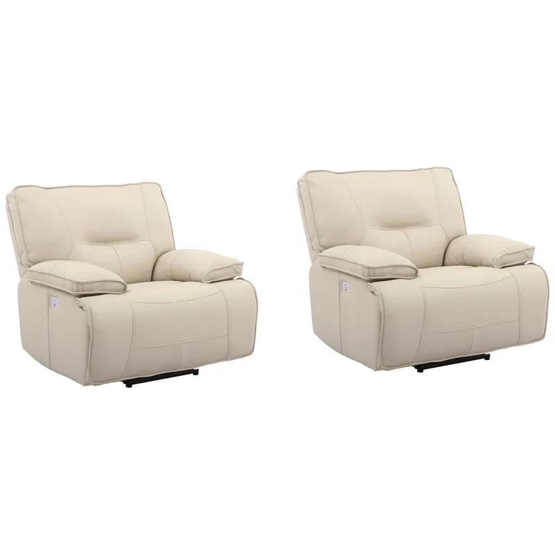 Spartacus Oyster Power Recliner Two Pack