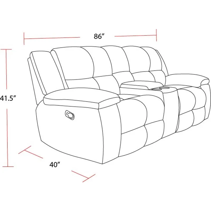 Buster Opal Taupe Manual Reclining Sofa Loveseat and Recliner