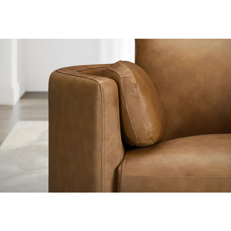 Radius Vintage Caramel Swivel Power Glider Recliner Two Pack