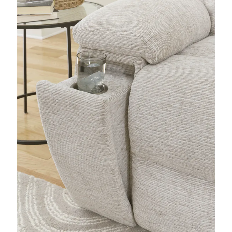 Buster Opal Taupe Manual Reclining Sofa Loveseat and Recliner