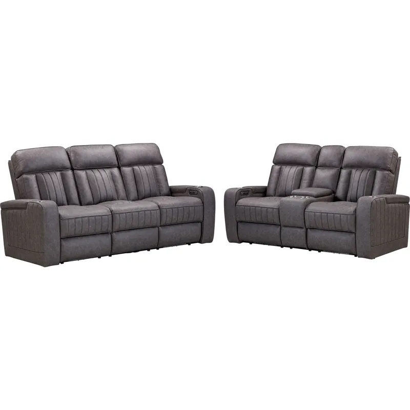 Equinox Mercury Power Reclining Sofa and Loveseat