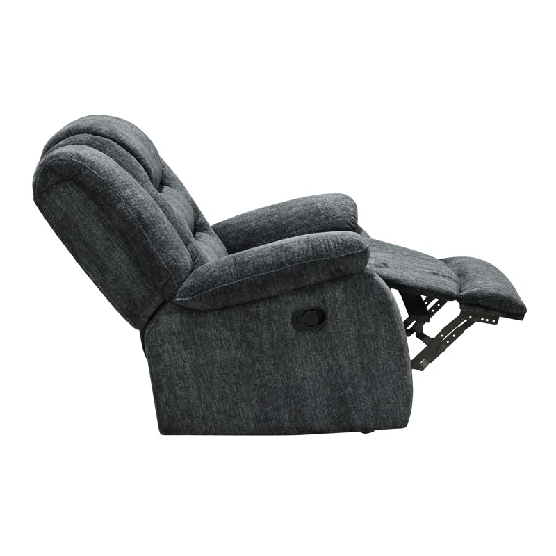 Bolton Misty Storm Manual Reclining Sofa Loveseat and Recliner