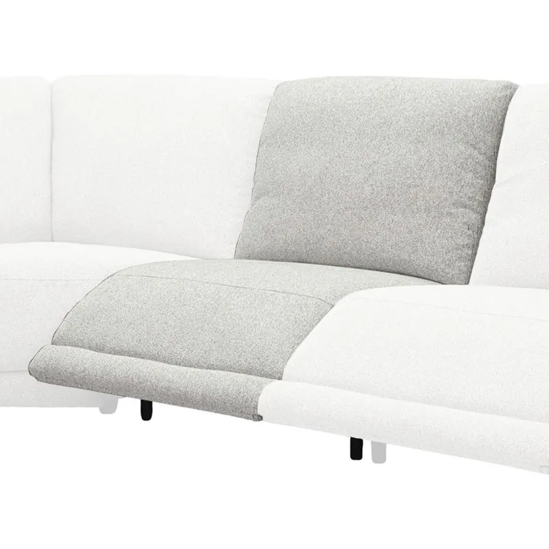 Julianna Crisp Taupe Power Armless Recliner P2