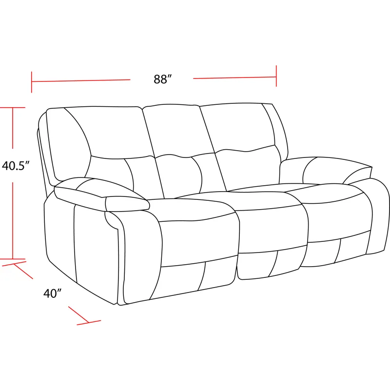 Spartacus Black Power Reclining Sofa and Two Recliners