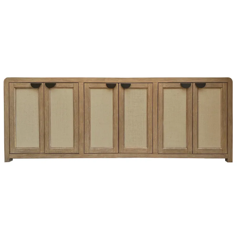 Escape Dining 84 Inch Rectangular Extendable Table with Console and 8 Ladderback Chairs