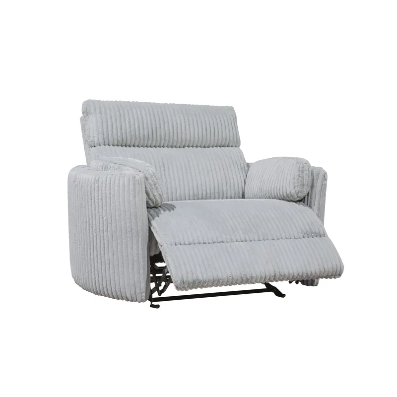 Radius Xl Mega Grey Extra Wide Power Glider Recliner Two Pack