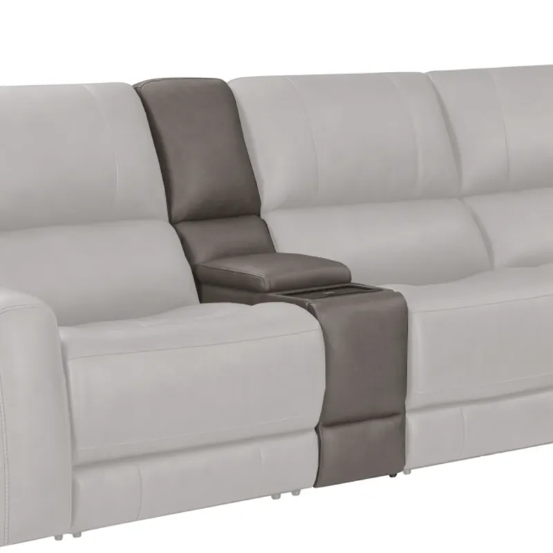 Belmont Autumn Fog Entertainment Tilt Console with Wireless Charger