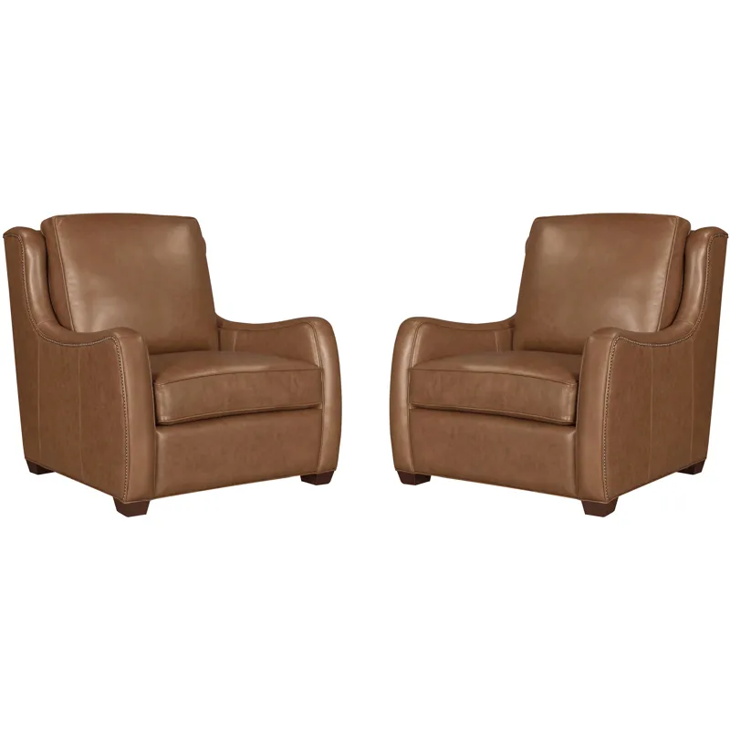 Channing Renaissance Cinnamon Stationary Chair Two Pack
