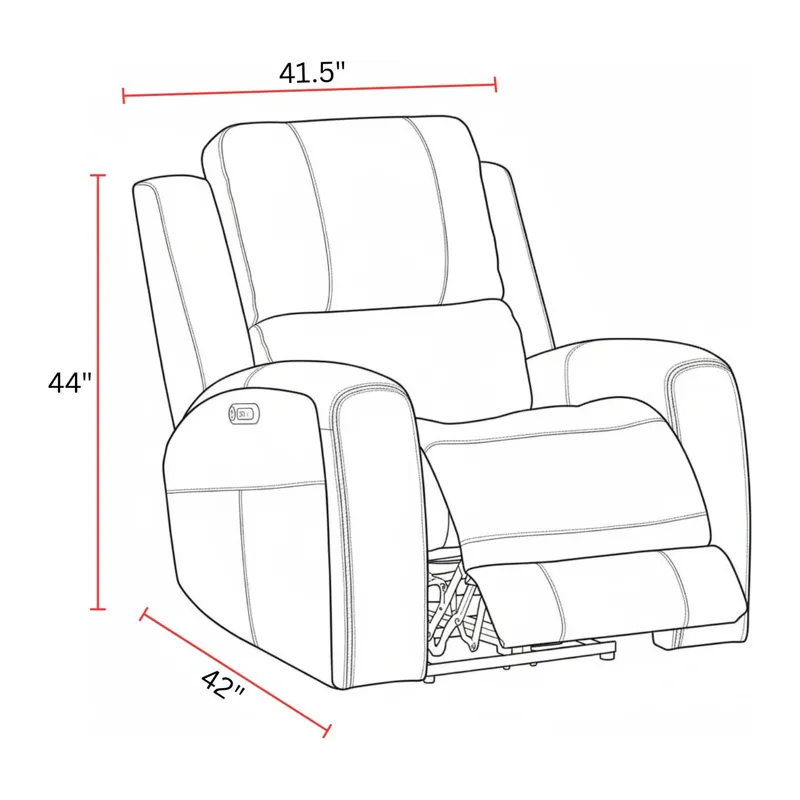 Belmont Autumn Fog Zero Gravity Power Recliner P3 Two Pack