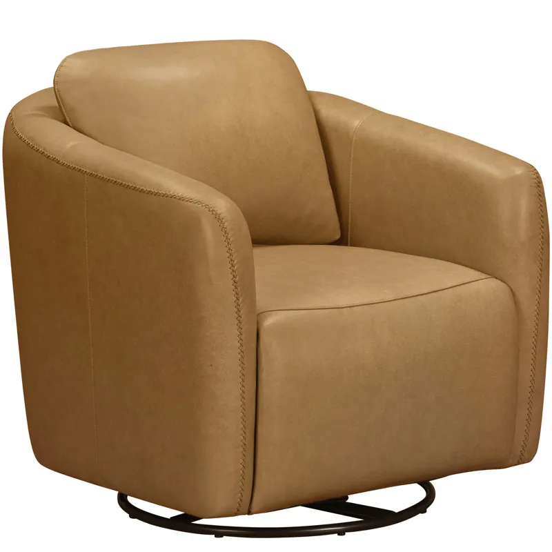 Dante Renaissance Marigold Swivel Glider Accent Chair