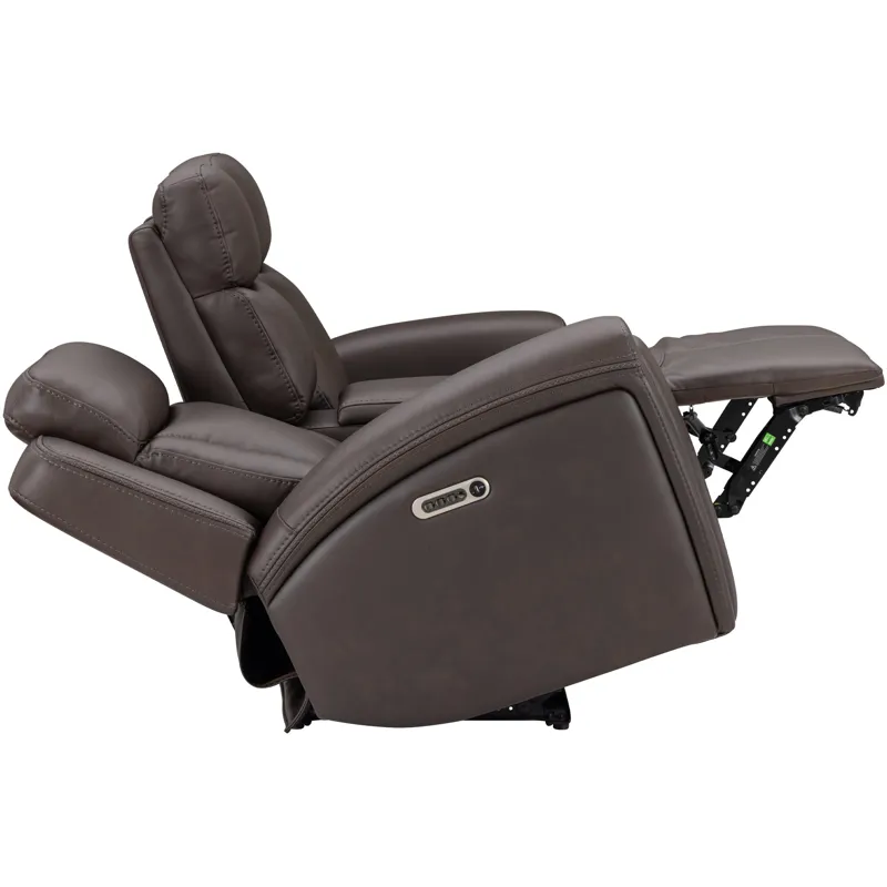 Maveric Bette Coffee Power Zero Gravity Console Loveseat P3