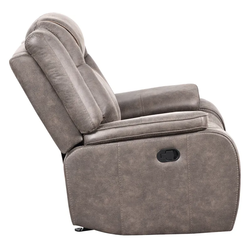 Blake Desert Taupe Manual Reclining Sofa Loveseat and Recliner
