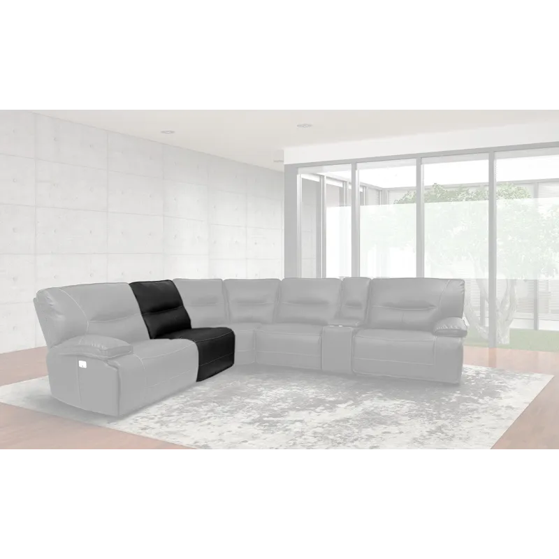 Spartacus Black Armless Recliner