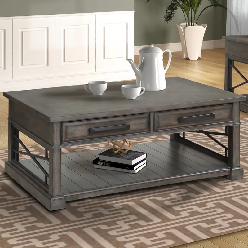 Sundance Smokey Grey Cocktail Table with 2 End Tables