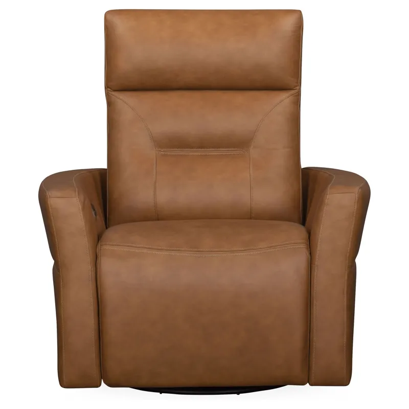 Remmington Vintage Caramel Power Swivel Glider Recliner P2 Two Pack