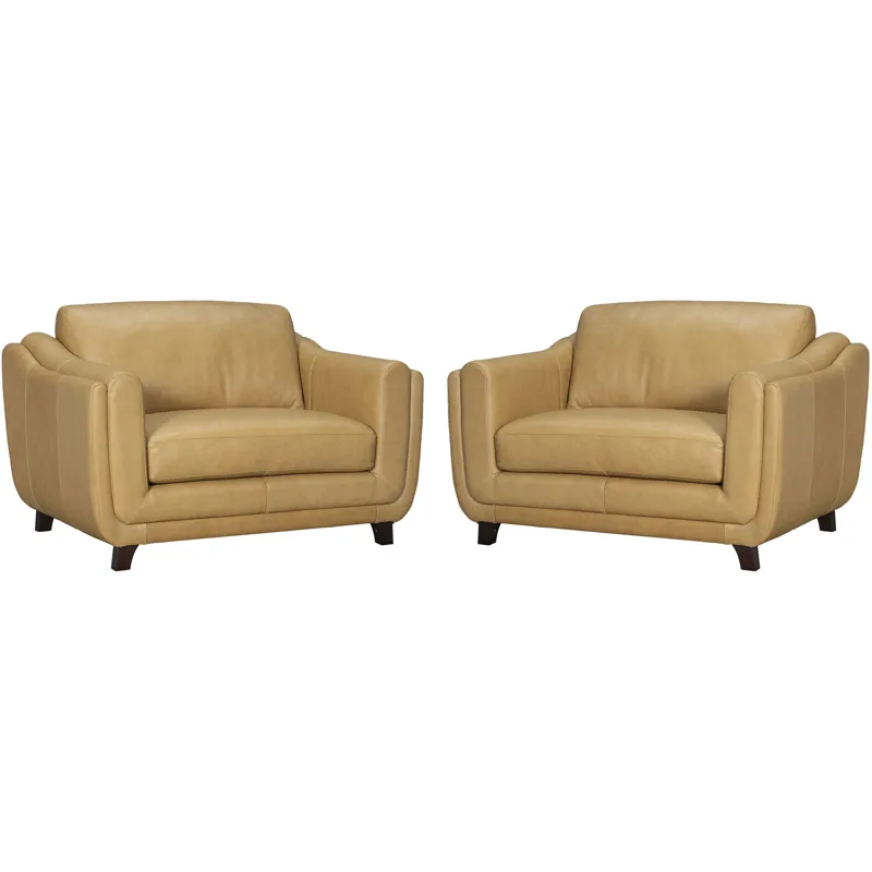 Hayden Renaissance Marigold Stationary Chair and a Half Two Pack