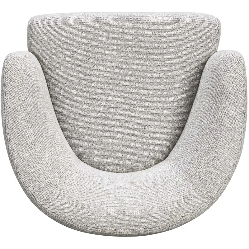 Mingle Thatch Grey Swivel Glider Accent Chair Two Pack
