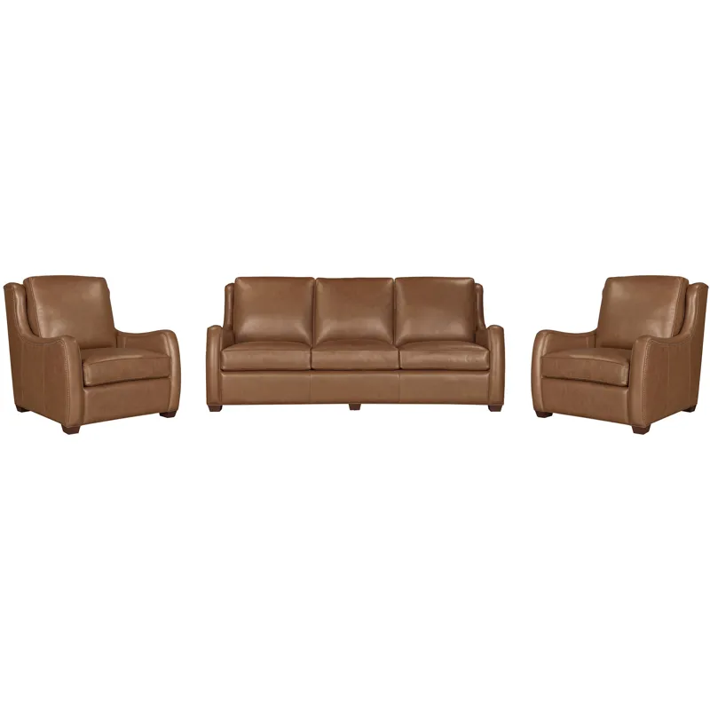 Channing Renaissance Cinnamon Stationary Sofa and 2 Chairs