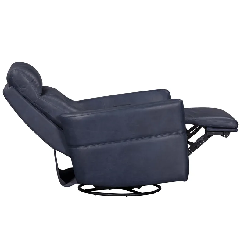 Remmington Vintage Navy Power Swivel Glider Recliner P2 Two Pack