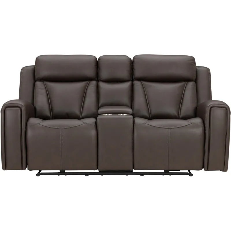 Maveric Bette Coffee Power Zero Gravity Console Loveseat P3