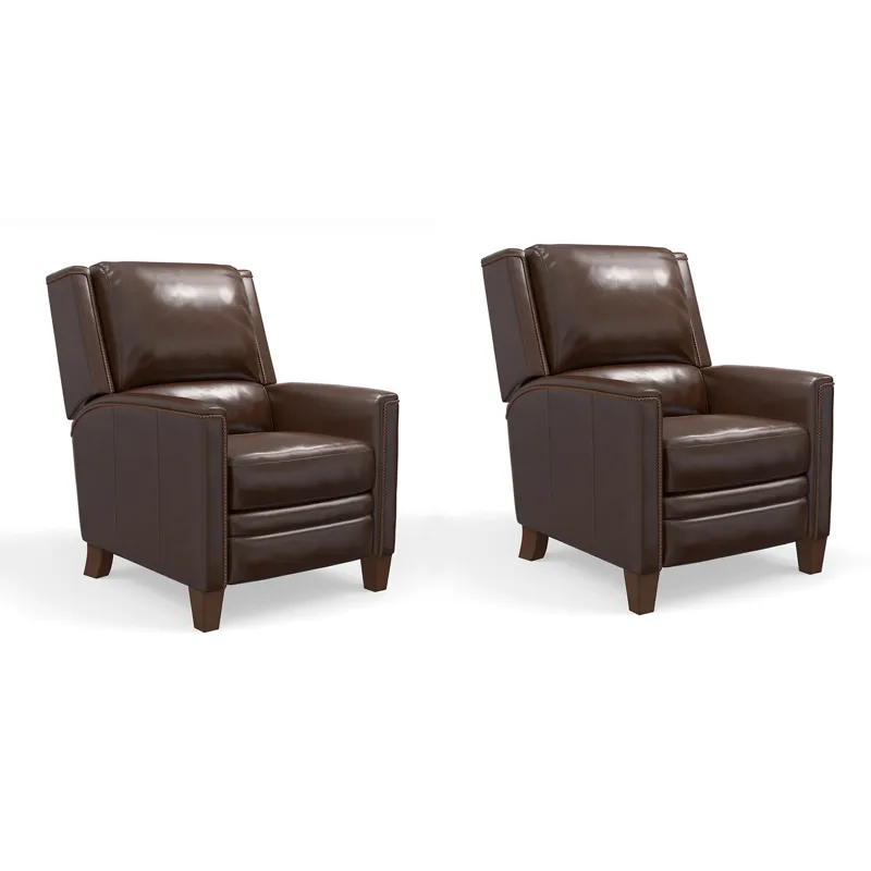 Connor Espresso Power Cordless High Leg Recliner P2 Two Pack