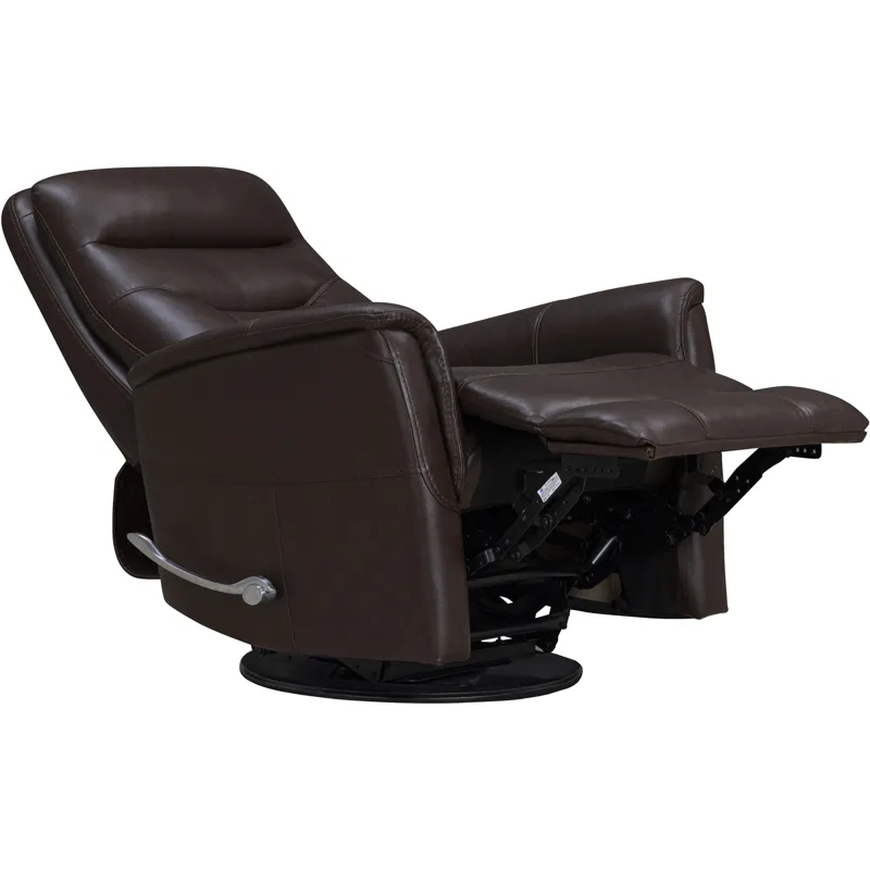 Gemini Milan Brown Manual Swivel Glider Recliner