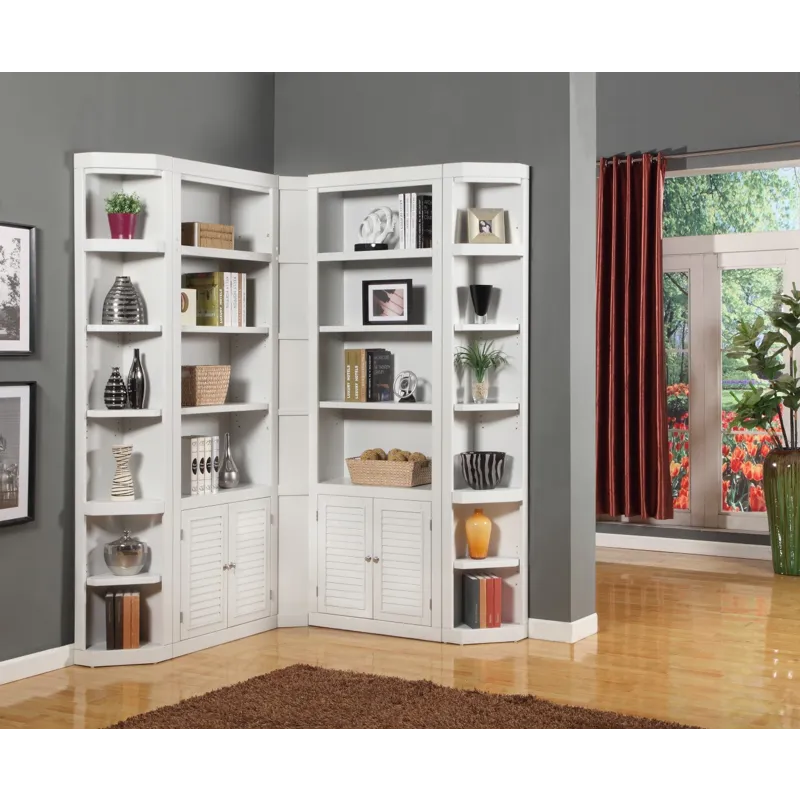 Boca 5 Piece L Shape Corner Bookcase Wall