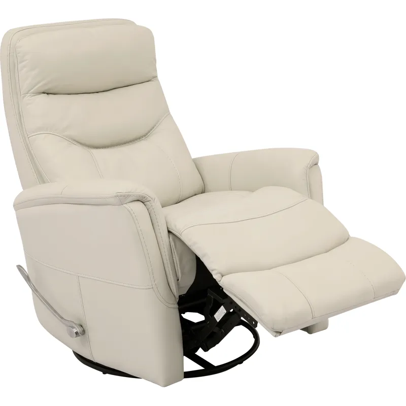 Gemini Ivory Swivel Glider Recliner Two Pack
