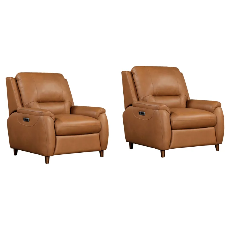Austin Caramel Cream Power Recliner Two Pack