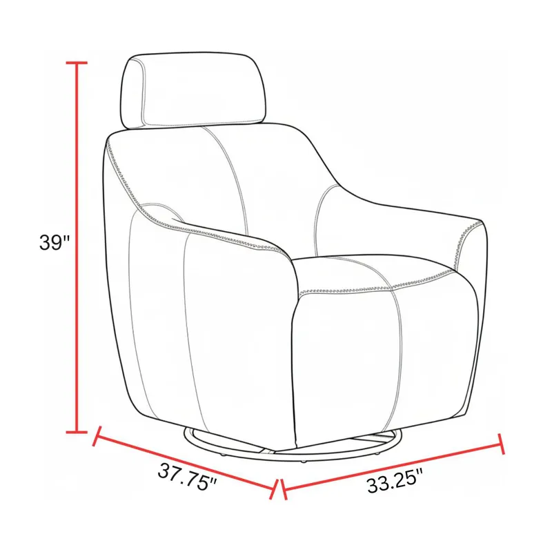 Miles Renaissance Cinnamon Swivel Gliding Accent Chair