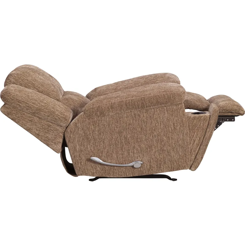 Bronco Plush Tobacco Manual Rocker Recliner