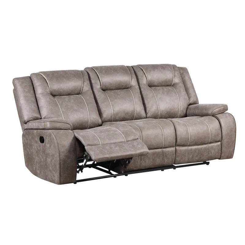 Blake Desert Taupe Manual Reclining Sofa and Loveseat