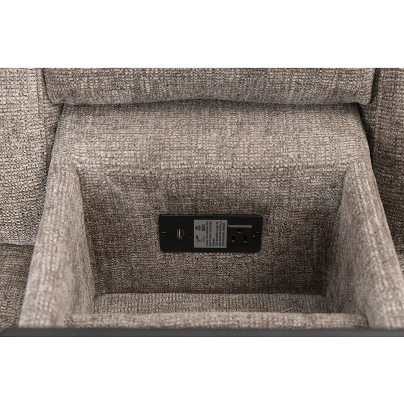 Colton Branson Tweed Power Zero Gravity Sofa and Loveseat with Immersive Audio