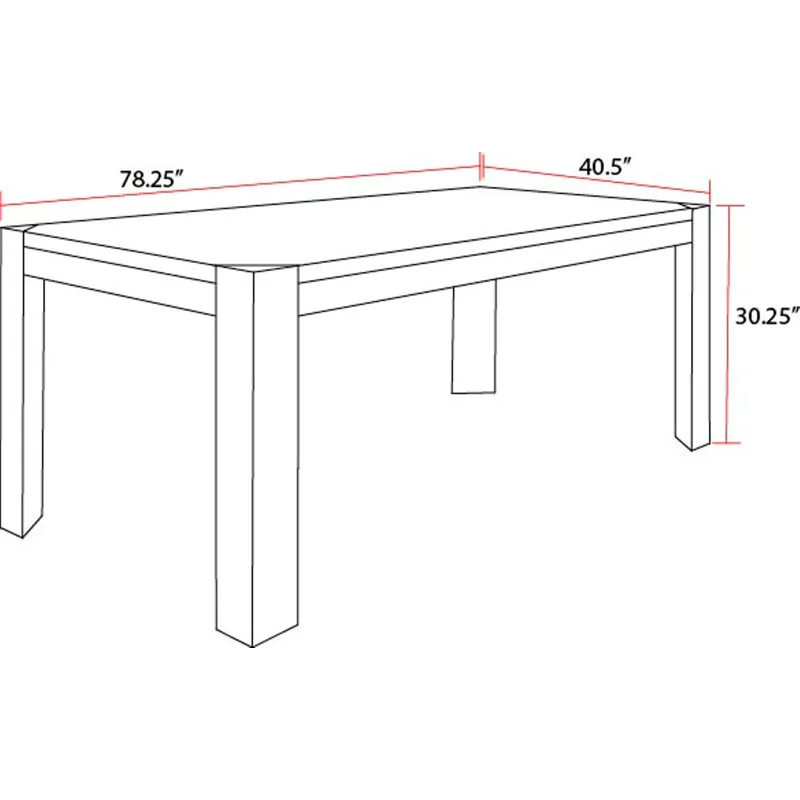 Cedar Fork Dining 78 Inch Rectangular Dining Table