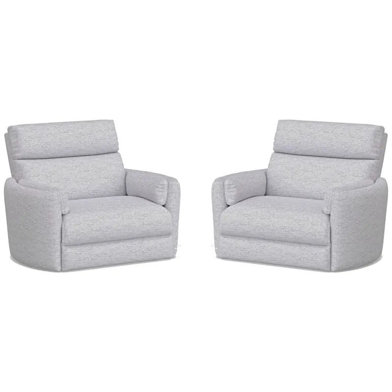 Radius Xl Mineral Extra Wide Power Glider Recliner Two Pack