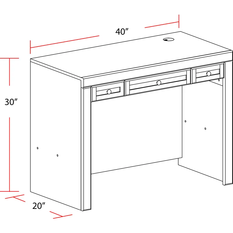 Catalina 40 Inch Library Desk