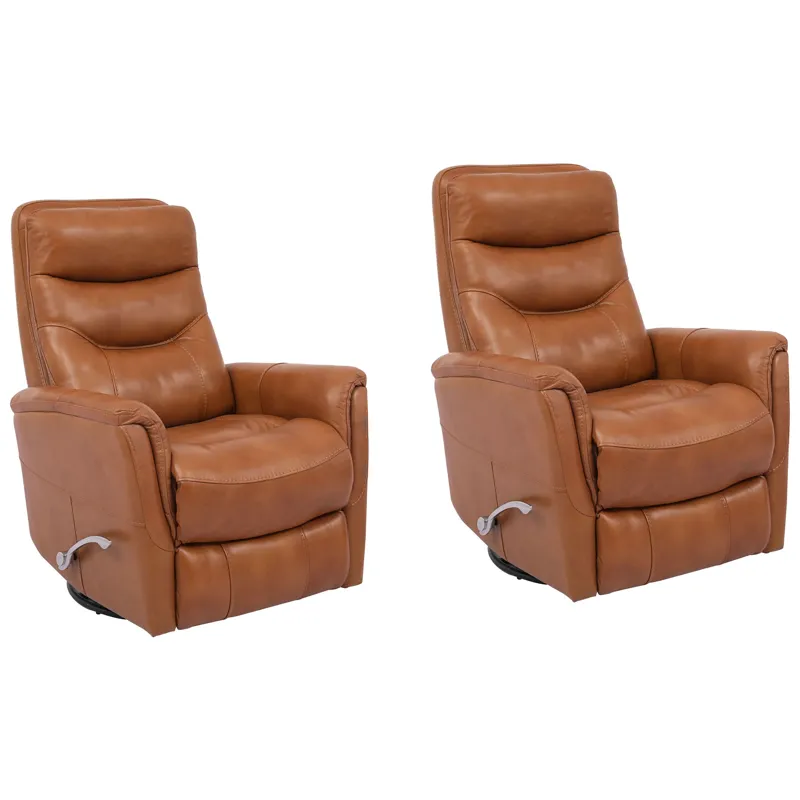 Gemini Butterscotch Swivel Glider Recliner Two Pack
