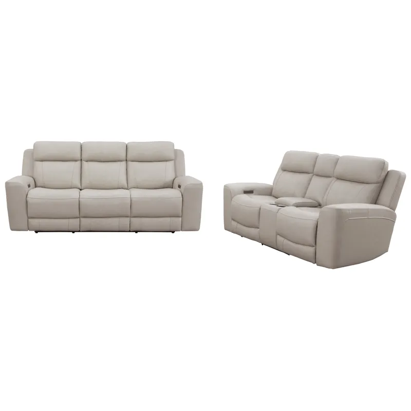 Calgary Stone Power Reclining Sofa and Loveseat