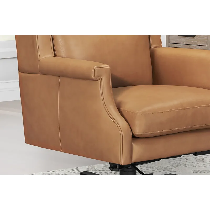 Dc132 Renaissance Cayanne Leather Desk Chair
