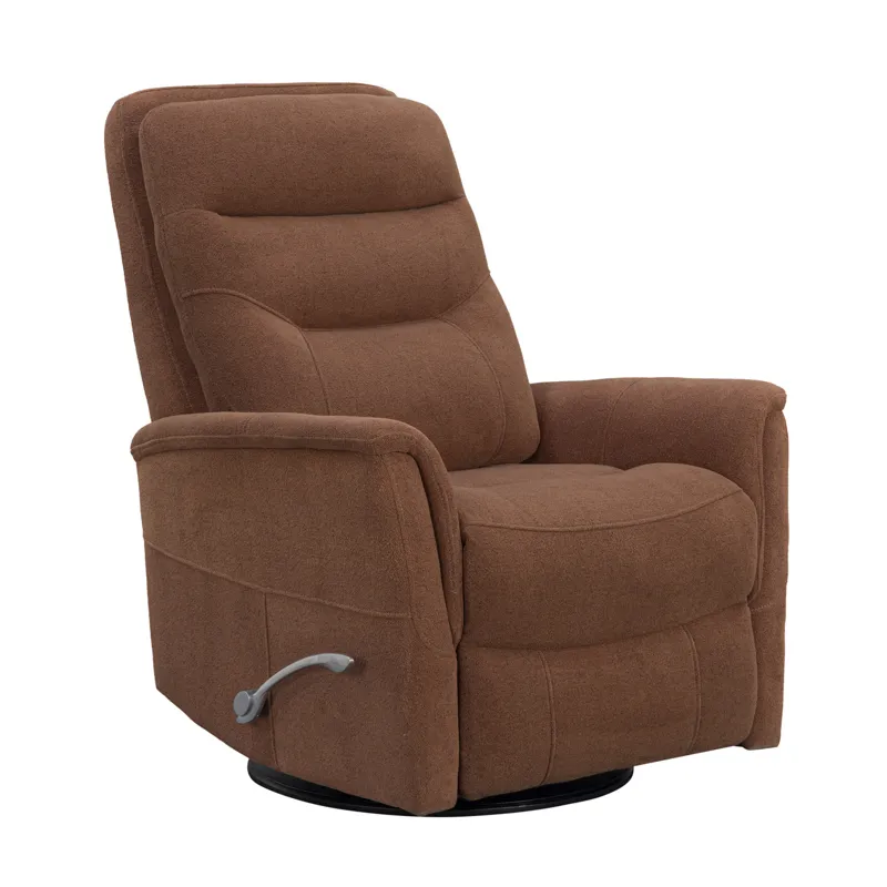 Gemini Snazzy Terracotta Manual Swivel Glider Recliner