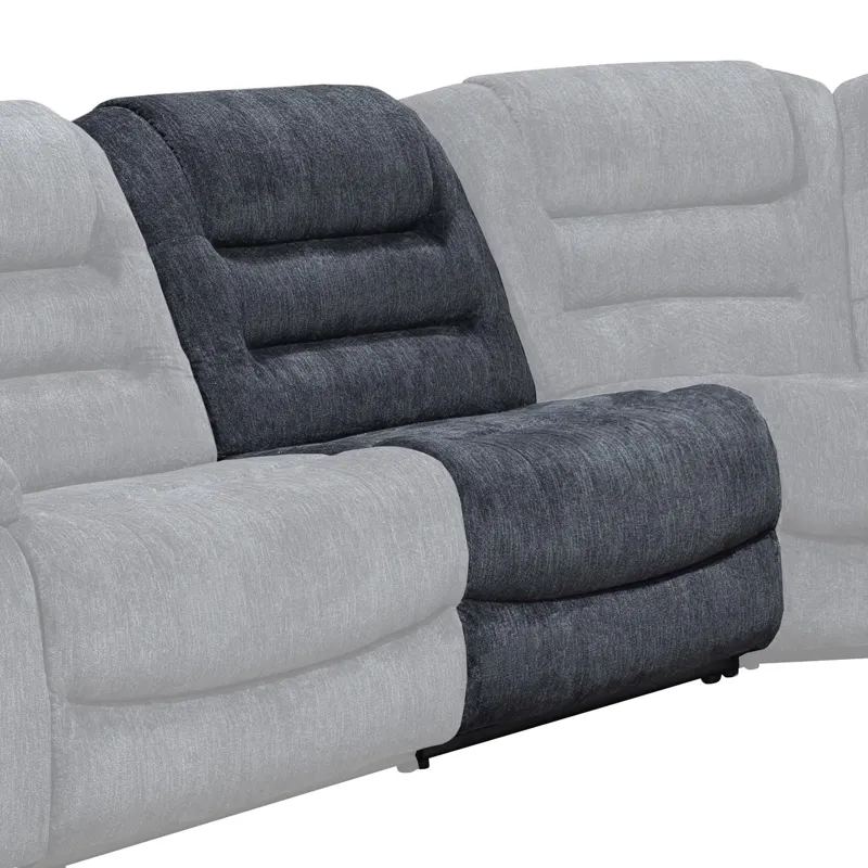 Bolton Misty Storm Armless Chair