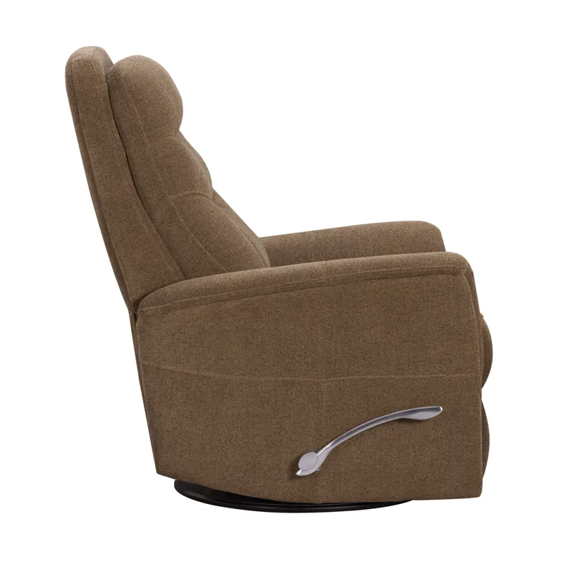 Gemini Snazzy Shiitake Manual Swivel Glider Recliner